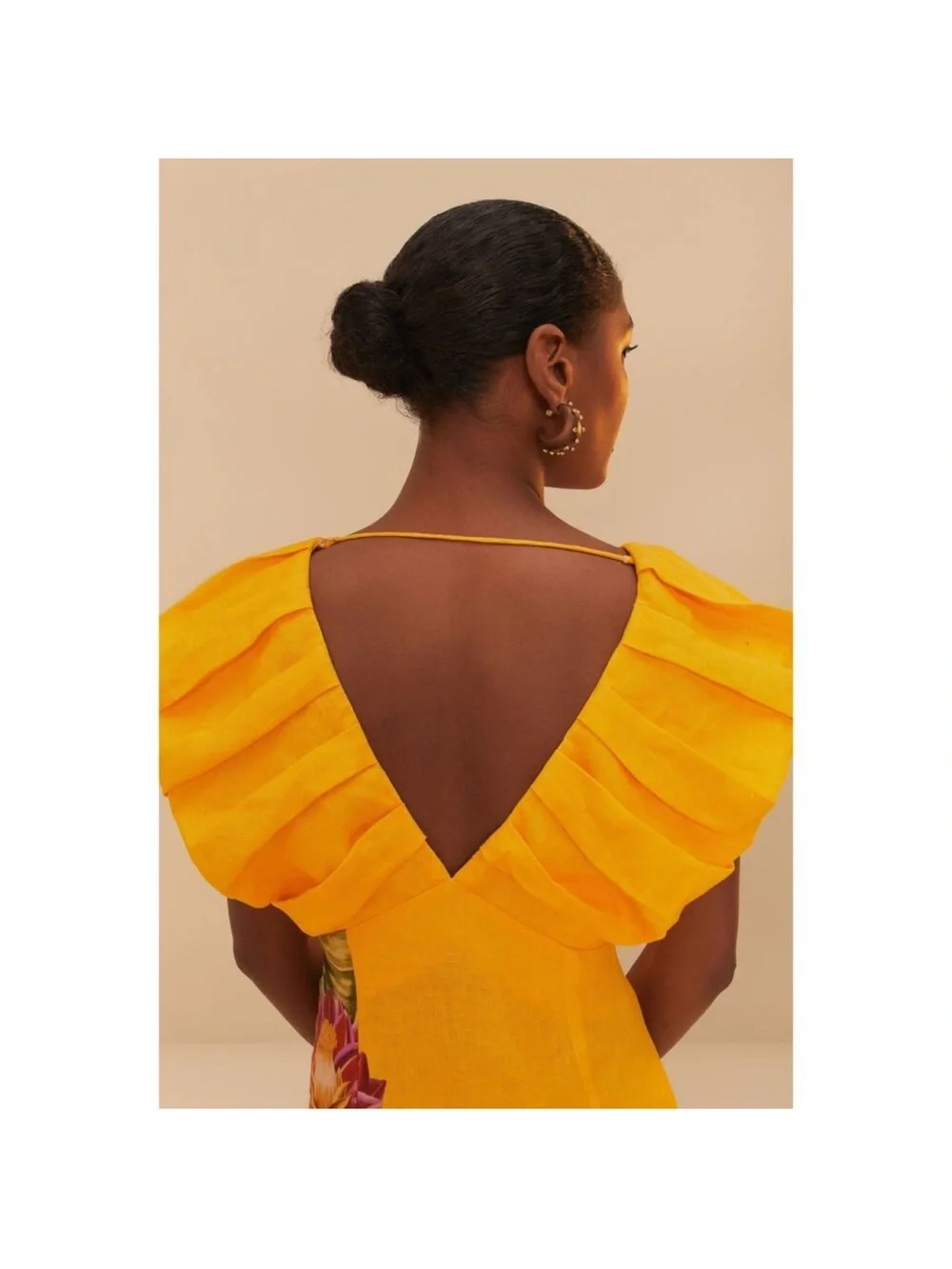 FARM Rio Off White Spring Awakening Tropical-Print Midi Dress - Picture 7 of 7